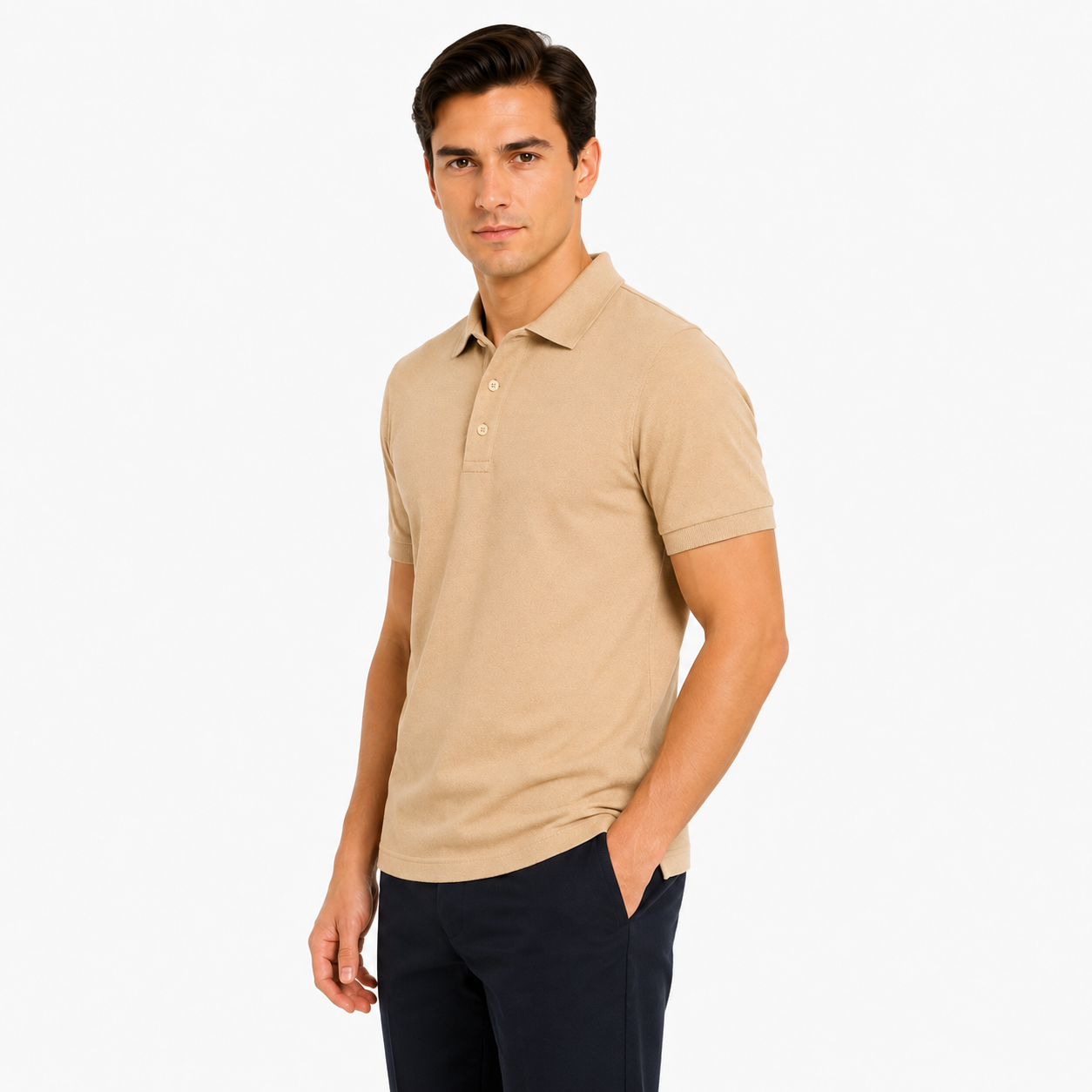 Beige Polo Shirt