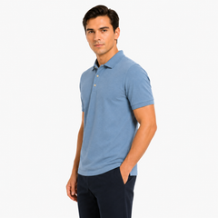 Steel Blue Polo Shirt