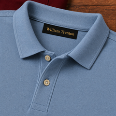 Steel Blue Polo Shirt