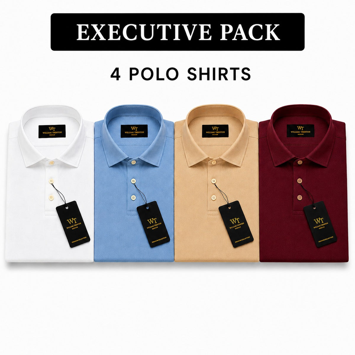 Executive Pack 4 Polo Shirts