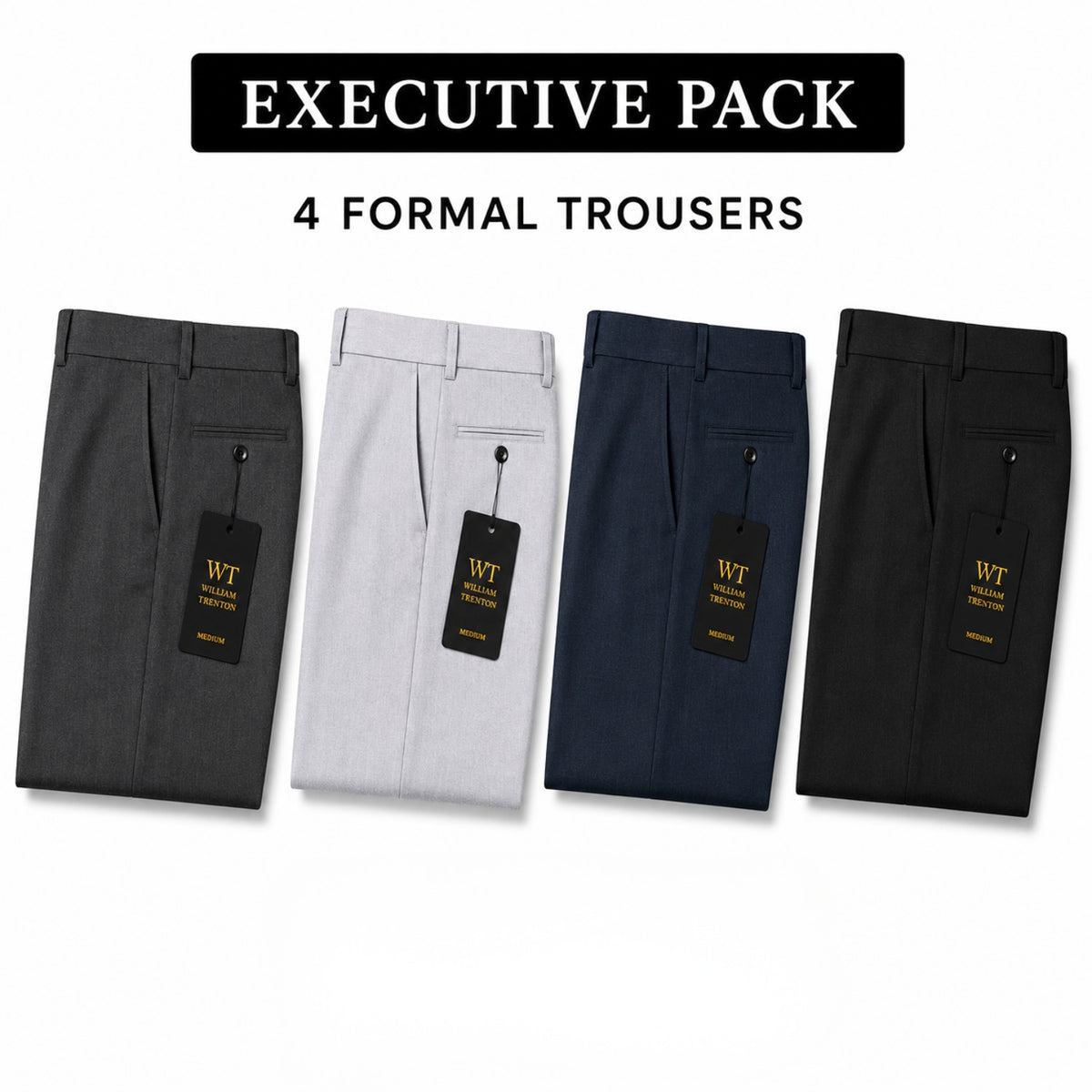 Executive Pack 4 Formal Trousers
